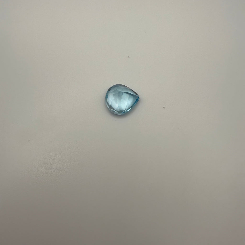 Pear-shaped 2.4ct Swiss Blue Topaz gemstone