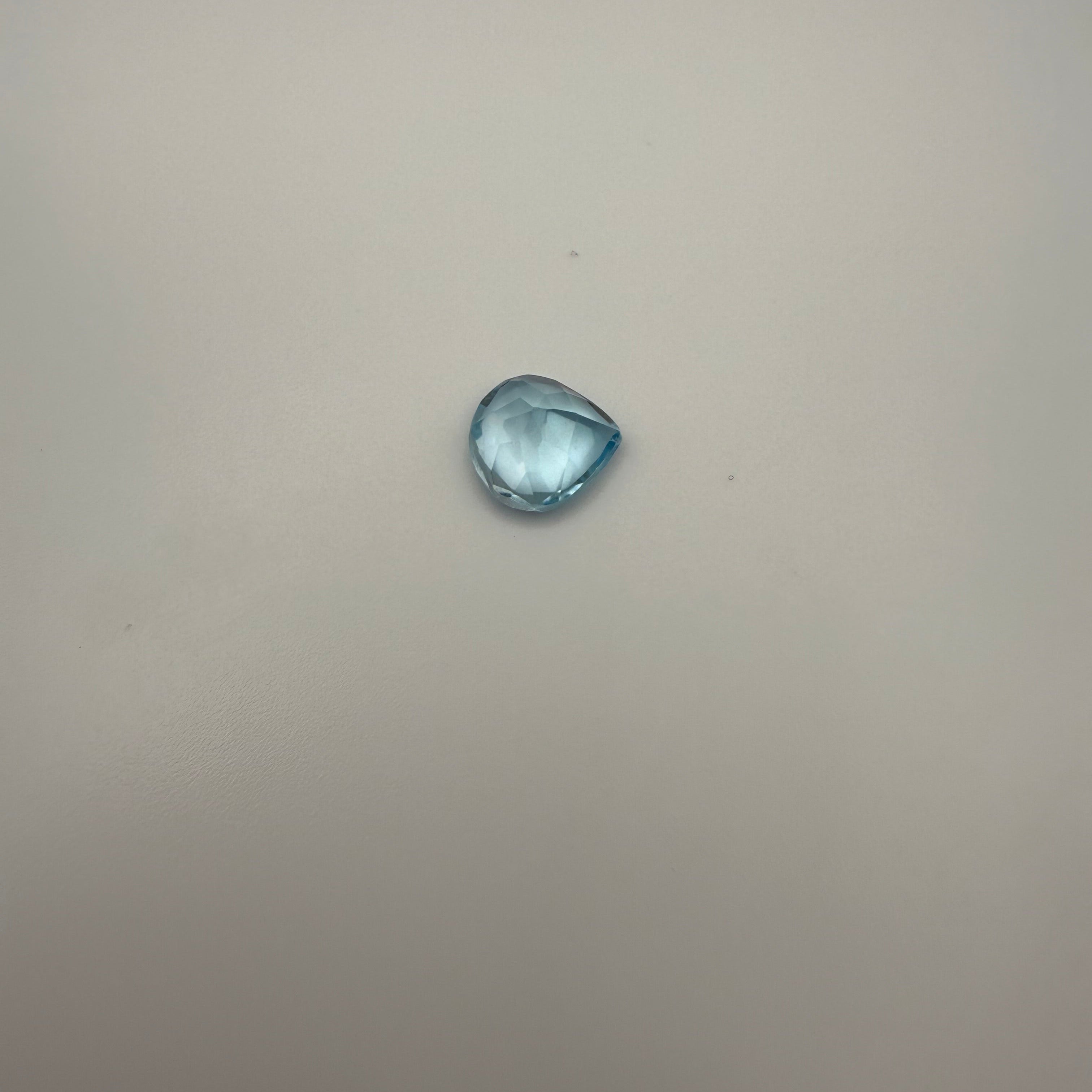 Pear-shaped 2.4ct Swiss Blue Topaz gemstone